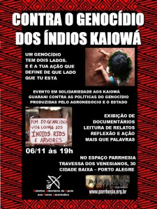 Contra o Genocídio dos Kaiowá
